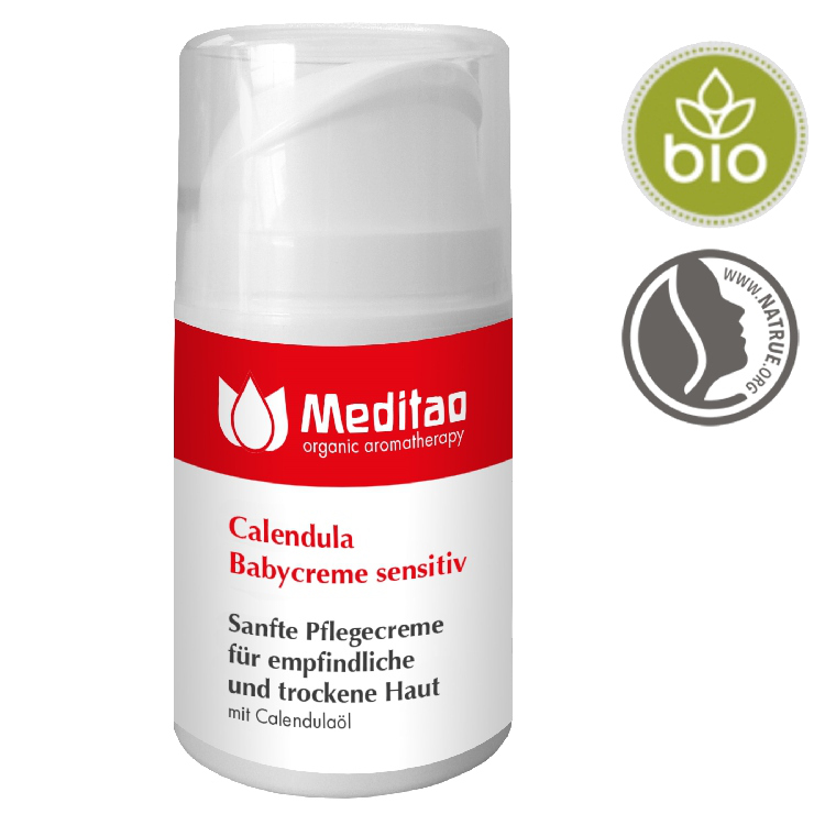 Delikatny krem z nagietkiem dla niemowląt, 50 ml, Meditao Delikatny krem z nagietkiem dla niemowląt, 50 ml, Meditao